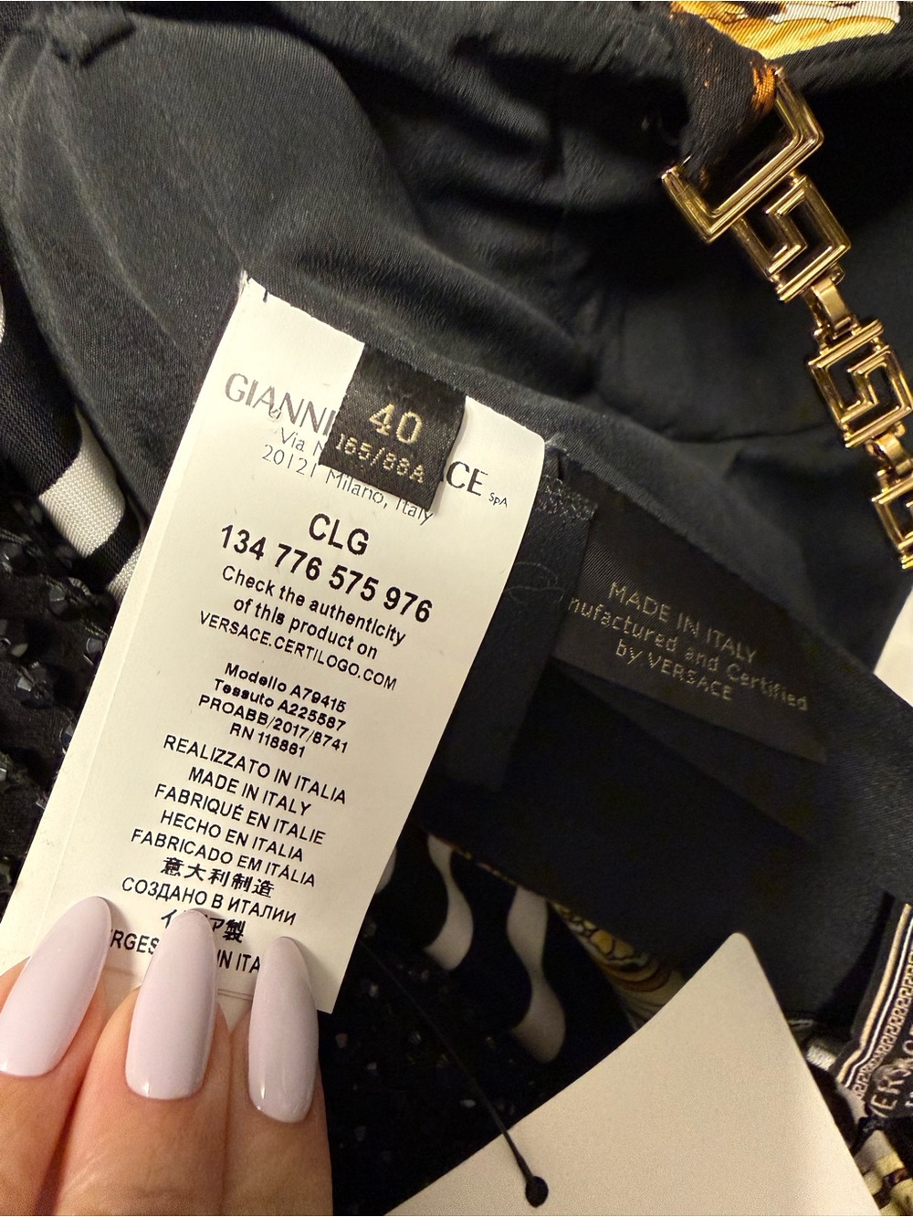 Versace Black and Gold Baroque Tribute dress - Picture 5 of 5